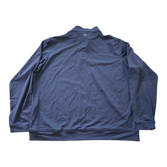 Peter Millar Sweatshirt Mens XL Navy Blue Perth Performance Golf Long Sleeve Top - Picture 2 of 5